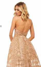 8 of 8 Sherri Hill 52878 Gold