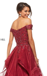 10 of 10 Sherri Hill 52880 Wine