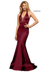 4 of 10 Sherri Hill 52887 Wine