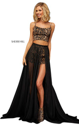 1 of 6 Sherri Hill 52919 Animal-Print