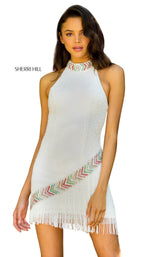 3 of 12 Sherri Hill 52940 Ivory Multi