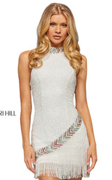 7 of 12 Sherri Hill 52940 Ivory Multi