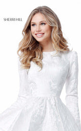 7 of 12 Sherri Hill 50617 Ivory