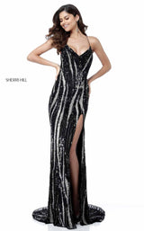1 of 14 Sherri Hill 51743 Black