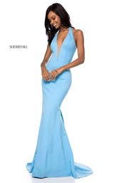 7 of 8 Sherri Hill 51773 Light Blue