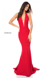 1 of 8 Sherri Hill 51773 Red