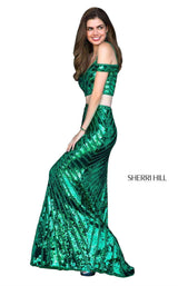 10 of 15 Sherri Hill 51934 Emerald
