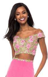 2 of 5 Sherri Hill 51951 Fuchsia