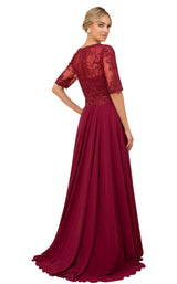 Nox Anabel Y538 Dress Burgundy