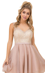 6 of 8 Nox Anabel Y692 Dress Blush