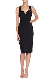 1 of 4 Love Honor Sandrine Midi Black