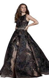 1 of 2 Jovani 58914 Black-Nude